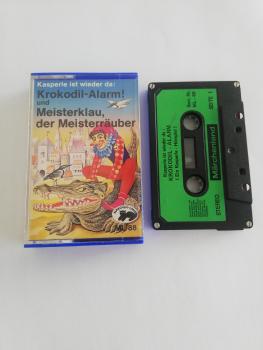 Kasperle ist wieder da Krokodil-Alarm! und Meisterklau der Meisterräuber 4-fach Silber geschraubt Schwarz mit Grünen Aufkleber ML-88 Märchenland